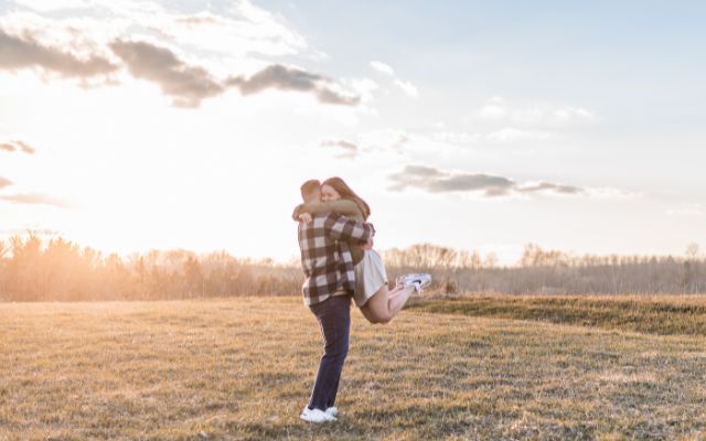 hugging